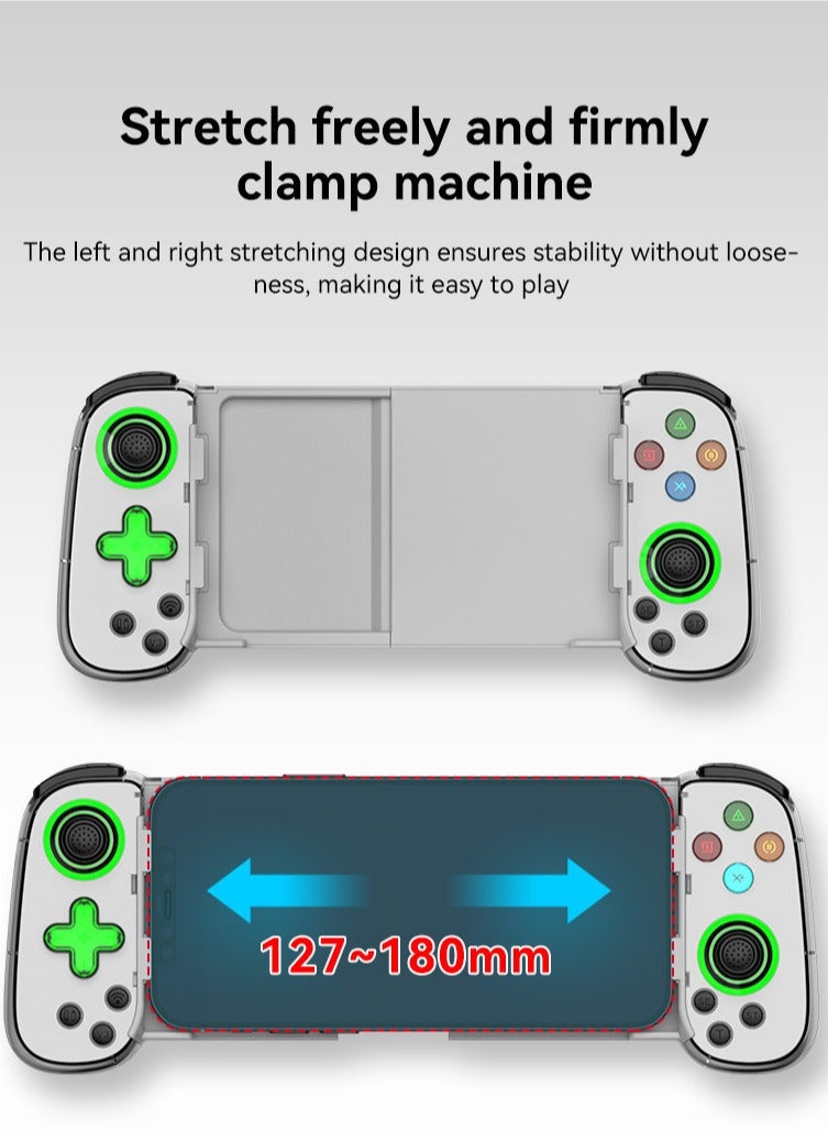 General Classic Stretching Gamepad Ralna D7 Bluetooth Gaming Controller Play Xbox PS Console Games Six Axis Hall Effect Joysticks Support Android/iOS/Win7 10 11/Mac OS/Switch  - Image 4
