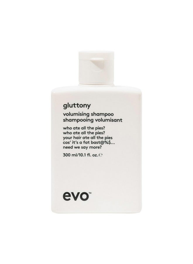 EVO EVO Gluttony Volumising Shampoo - Volumizing Shampoo For All Types Of Hair - Adds Lift, Body Shine, Strength & Elasticity - 300ml / 10.1fl.oz  - Image 1