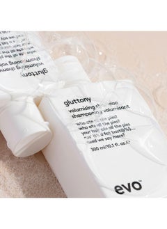 إيفو شامبو EVO Gluttony Volumising - شامبو مكثف لجميع أنواع الشعر - يضيف رفعًا ولمعانًا وقوة ومرونة للشعر - 300 مل / 10.1 أونصة سائلة  - Image 5