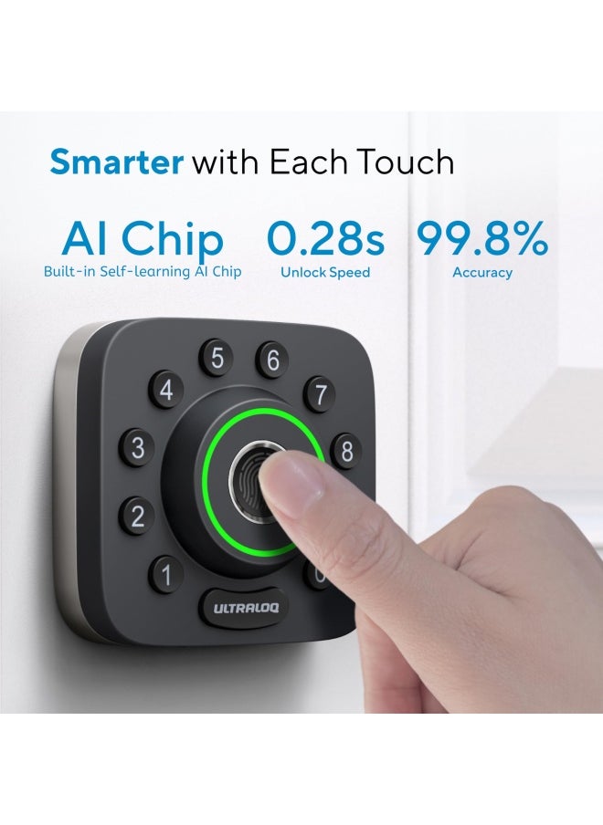 Generic - Ultraloq  Smart Lock U-Bolt Pro - Fingerprint Smart Door Lock - 7 In 1 Keyless Entry Door Lock - Biometric Keypad Deadbolt Front Door Lock App Control - Image 1