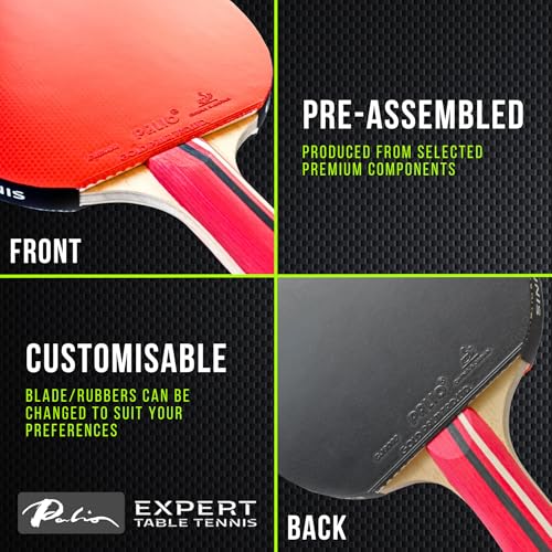 Expert Table Tennis Palio Master 3.0 Table Tennis Bat & Case | ITTF-Approved Intermediate Ping Pong Racket | Allround Speed, Spin and Control (Set of 2 Rackets) - Image 4