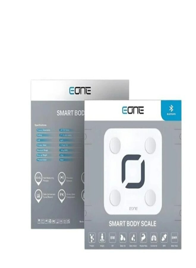 إيون ميزان الجسم الذكي Eone بلوتوث باللون الأبيض - Image 2