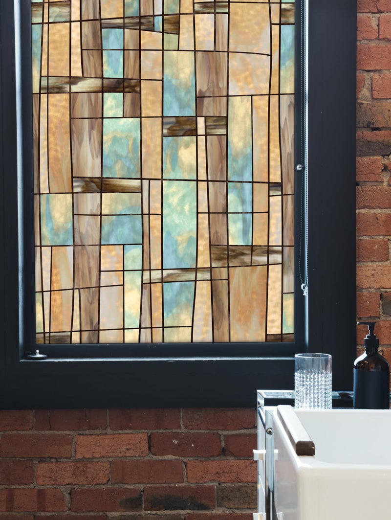 Artscape City Lights | Privacy Window Film with Vibrant Colored Pattern | Non-Adhesive & UV Protection | Easy to Apply & Removable | 24 x 36 Inches | Made in USA - Image 3