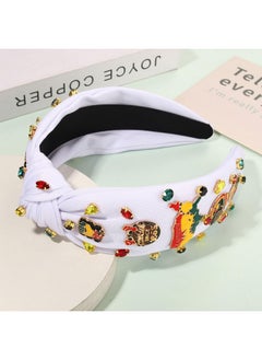 YAHPERN African Juneteenth Headbands For Women Black Women Queen Africa Map Headband Jeweled Rhinestone Wide Top Knot Headband Black History Month Headband African Accessories Outfits Gifts  - Image 2