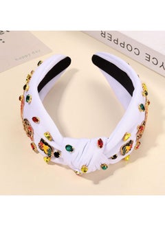 YAHPERN African Juneteenth Headbands For Women Black Women Queen Africa Map Headband Jeweled Rhinestone Wide Top Knot Headband Black History Month Headband African Accessories Outfits Gifts  - Image 5
