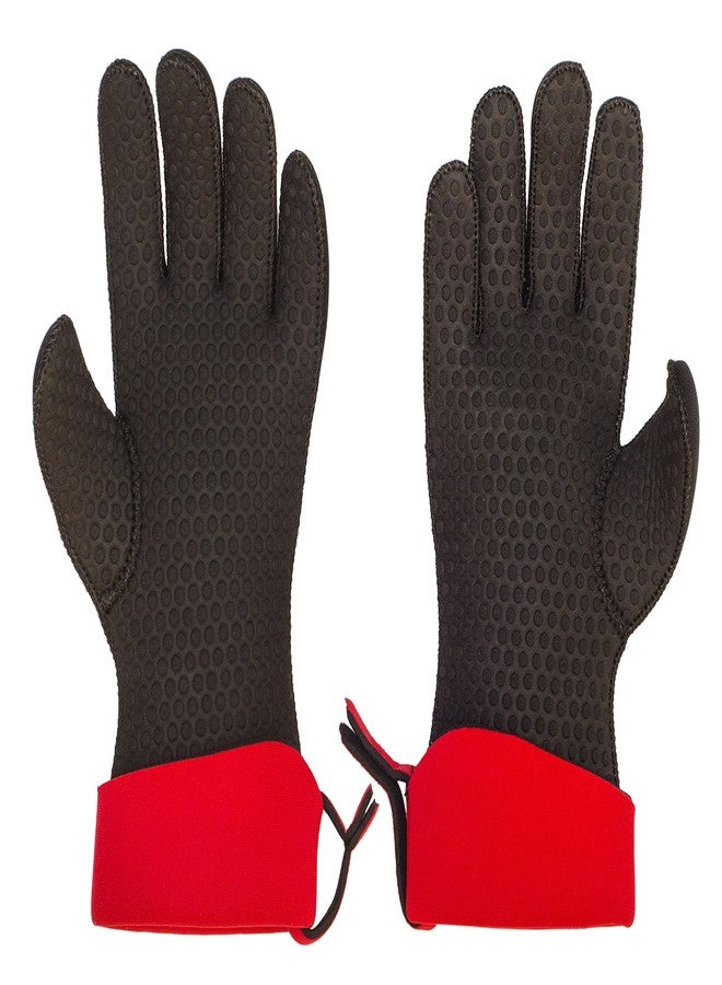 KitchenGrips. Cuisipro KitchenGrips FLXaPrene Red & Black Chef’s Gloves - Set of 2 | Small - Image 2