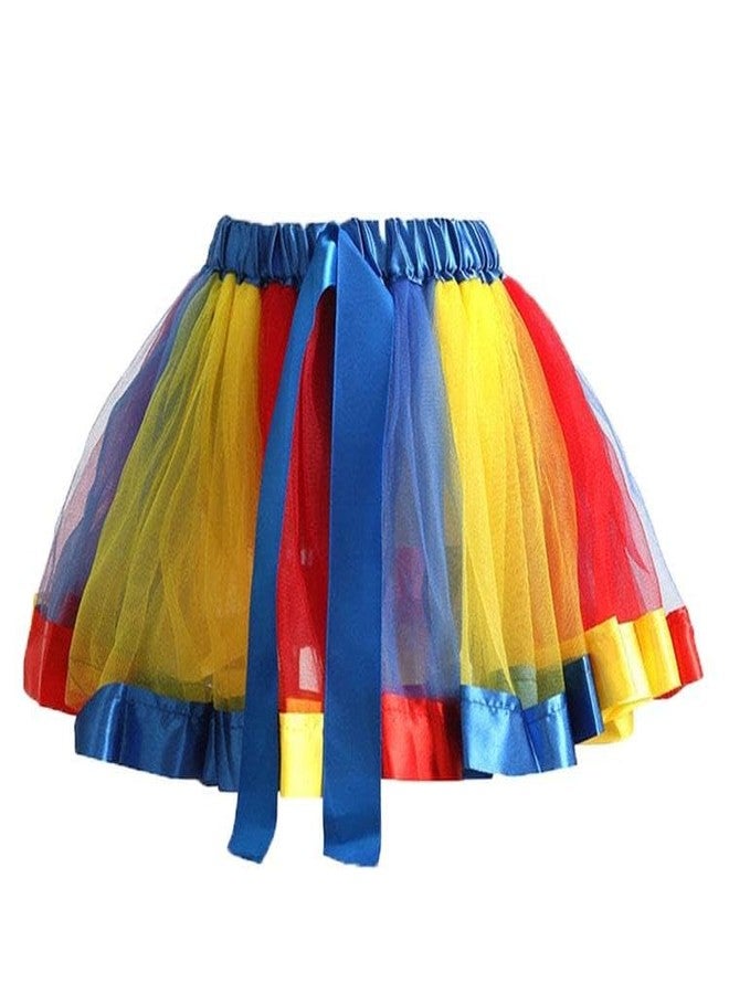 HIBA CREATIONS Kids holi costume multicolored skirt and top for 6-7 years old girls kid - Image 2