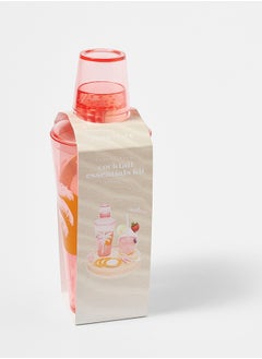 SUNNY LIFE Travel Cocktail Mixing Kit | Peachy Pink Mini Bartender Set | Portable Cocktail Kit | Mini Bar Set | Portable Drink Mixing Kit | Travel Friendly Cocktail Kit  - Image 4