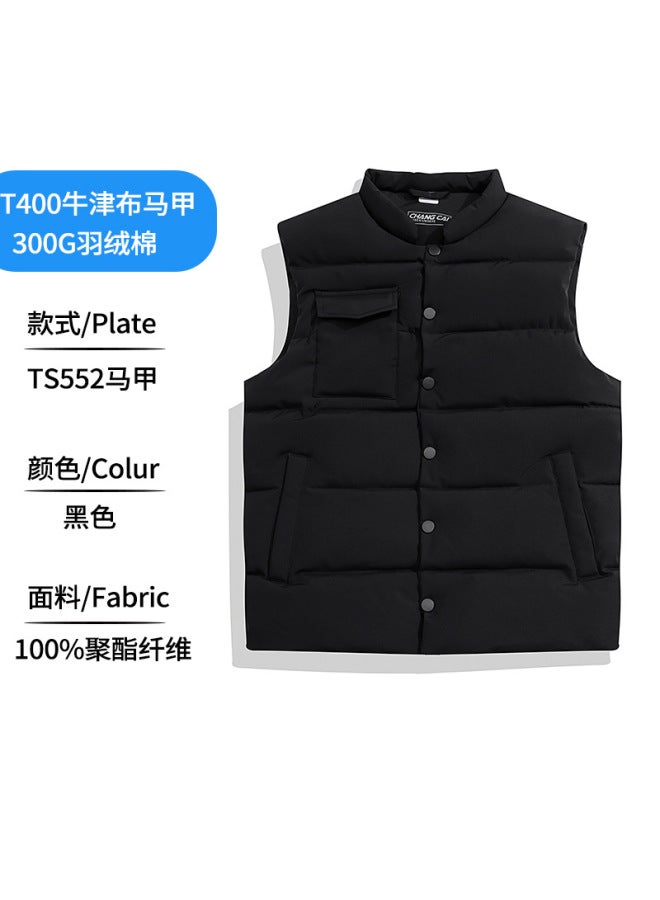 Winter Sports Vest Warm Down Cotton Windproof Work Vest Custom Logo