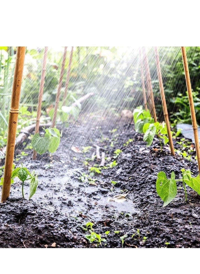 LINGWEI - Natural Thick Bamboo Stakes Tall Garden Plant Stakes Flowers Vine Plants Support Garden Canes Poles Stakes 4pcs - Image 1
