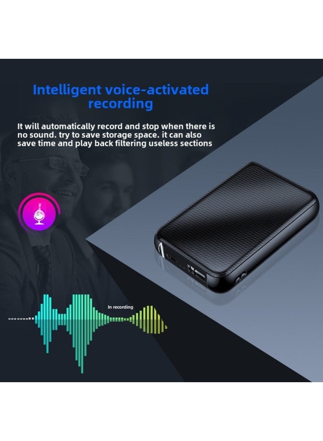 Recording Pen Ultra-long Standby Large Capacity High-definition Noise Reduction One-button Recording Magnetic Suction Recording Pen Rechargeable-Colour:Black-Capacity:32GB - Image 3