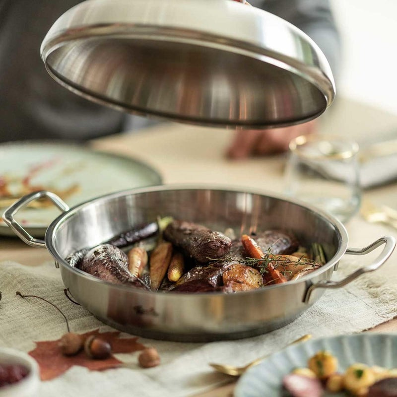 Fissler Fissler OriginalProfi Collection Stainless Steel 95 Inch Serving Pan  - Image 4