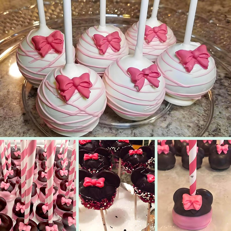 YunKo W0770 8 Mini Bows Silicone Fondant Molds Chocolate Sugar Candy Cake Pop Bow Craft Molds DIY Cake Decorating Clay Molds - Image 3