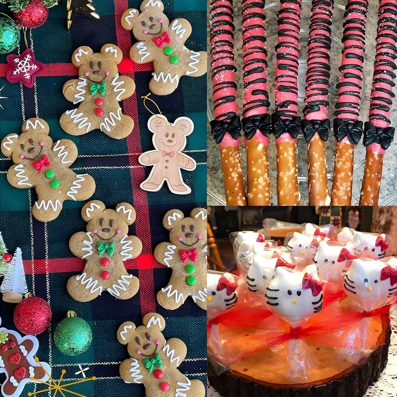 YunKo W0770 8 Mini Bows Silicone Fondant Molds Chocolate Sugar Candy Cake Pop Bow Craft Molds DIY Cake Decorating Clay Molds - Image 2