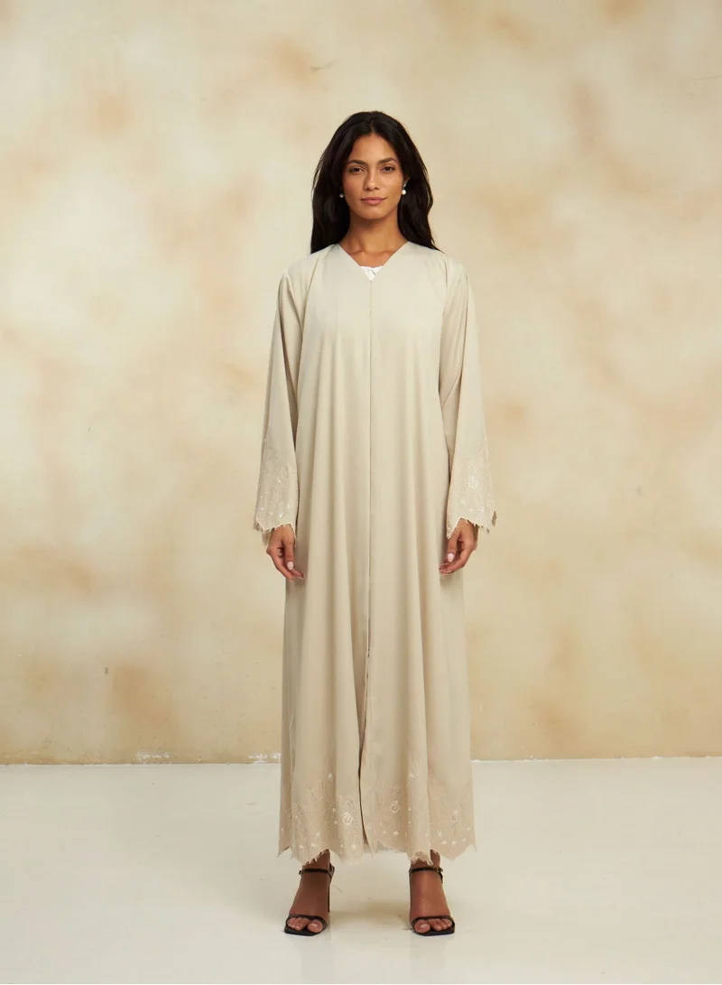 TELAL FEMINA IVORY BLOSSOM ABAYA