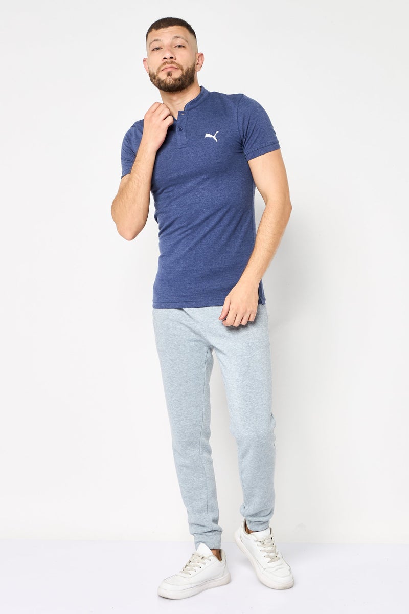 PUMA Men Sportswear Fit Short Sleeves Outdoor Polo Shirt, Navy Blue - Image 2