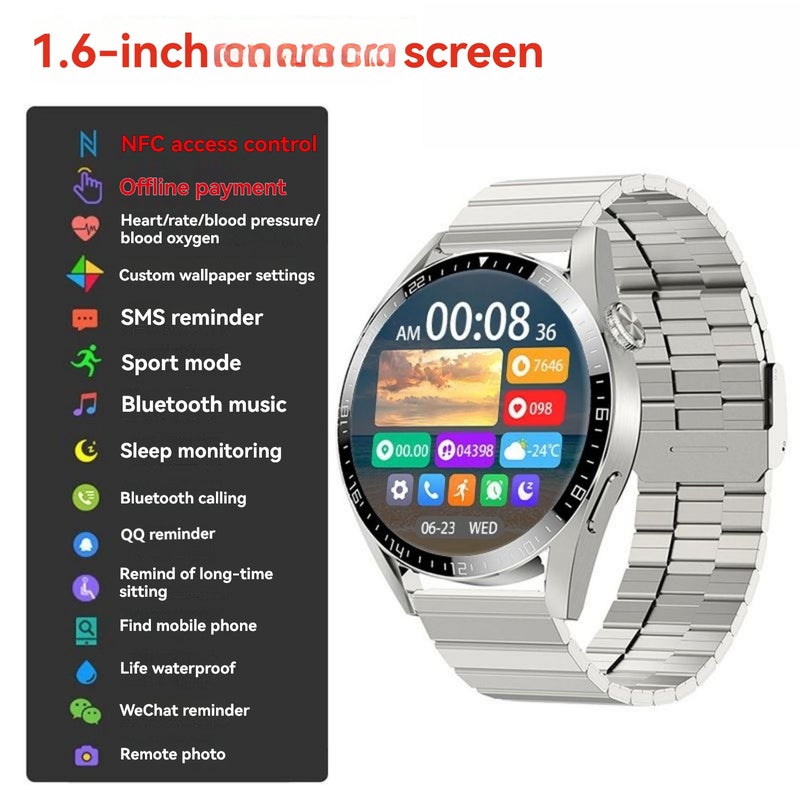 Smart Watch: HD Touch Screen, IP68 Waterproof Stainless Steel Case - 13 Exercise Modes, Health Monitoring, Smart Notifications Fitness Tracker for Sports Enthusiasts, Daily Health Management - Image 4