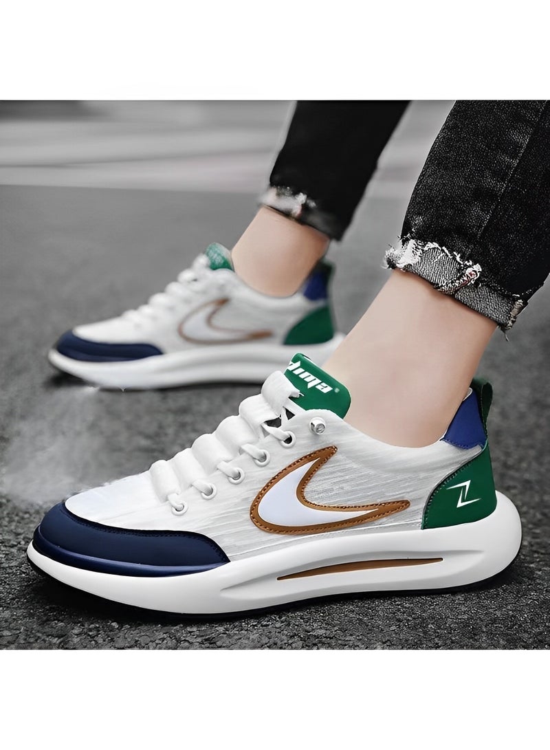 REOCLE Men's Sneakers Breathable Sports Sneakers Fashion Running Shoes Blade Non Slip Soft Sole Casual Athletic Walking Shoes Casual Lightweight Tennis Shoes - Image 3