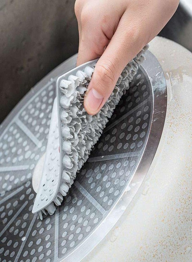 TASKHOUSE Non Scratch Scouring Pads with Odor for Dishes Cleaning Multipurpose Pads for Scrubber Sponge Reusable Pads (4 Piece) - Image 3