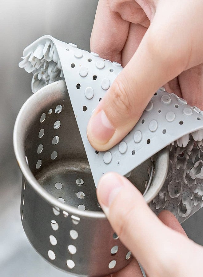 TASKHOUSE Non Scratch Scouring Pads with Odor for Dishes Cleaning Multipurpose Pads for Scrubber Sponge Reusable Pads (4 Piece) - Image 5