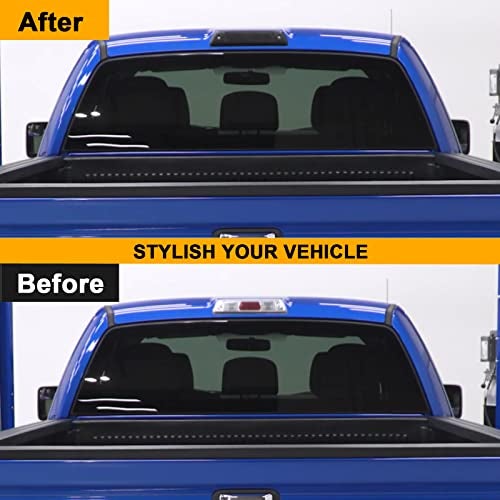 Mynoway Smoked Lens LED 3rd Third Brake Light Replacement for 2009-2014 F150 & Rapt0r Model, IP67 Waterproof Rear Cab High Mount Stop Lamp with Sealing Gasket, Ventilation Holes - Image 5