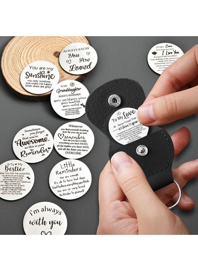 CINDYHE Pocket Hug Token keychain Gifts for Men Women Him Her Dad Mom Son Daughter Brothers Sisters Teacher Boy Girl Friends, To My Love, M - Image 5