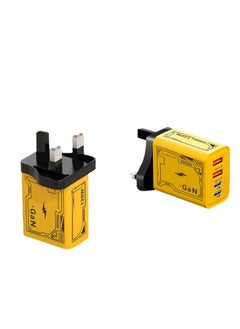 Angmei 2pcs 120W fast charging head multi-port ，2PD+4U mobile phone travel charger adaptor for iPhone xiaomi charger British regulation USB C Wall Fast Charger Block, Type C Charger Fast Charging Blocks PD Power Charger Adapter+QC 3.0 USB Multiport Charger Brick for Phone 16/15/14/13/12 Pro Max, Pad, Galaxy  - Image 4