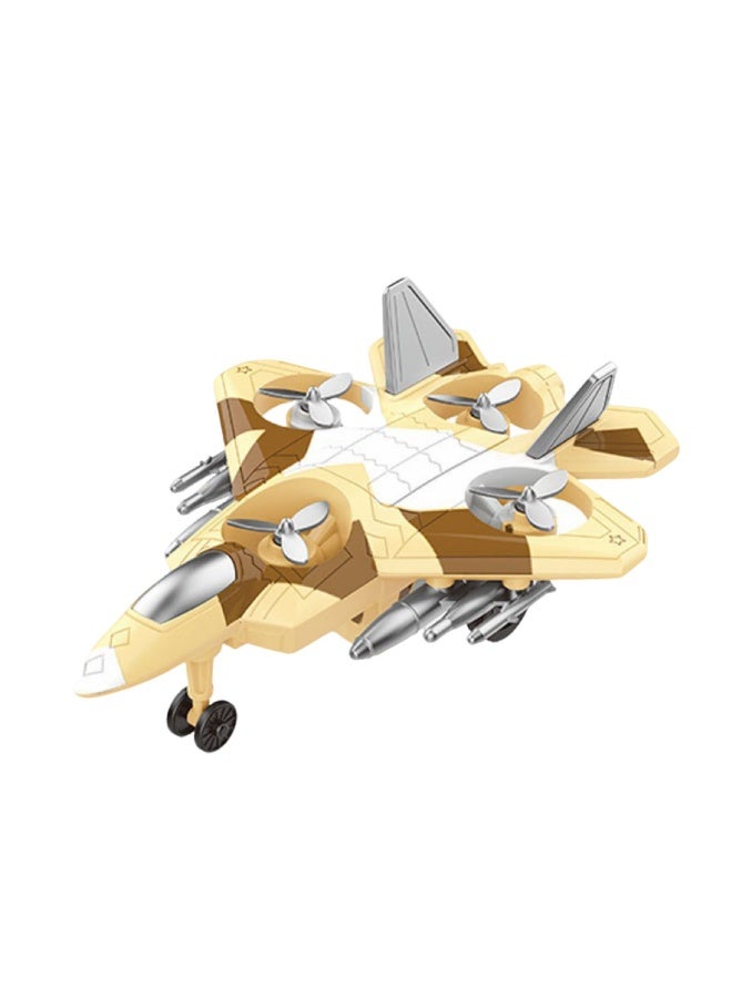【Kids Toy Airplane】Inertia Powered 360° Stunt Spinning Fighter Jet Model | Durable & Shockproof ABS Material | Fun Toy For Boys Aged 3+ | Auto-Spin Propeller On Forward Glide | Wall Collision Auto-Direction Change | Ergonomic Grip Design - Image 1