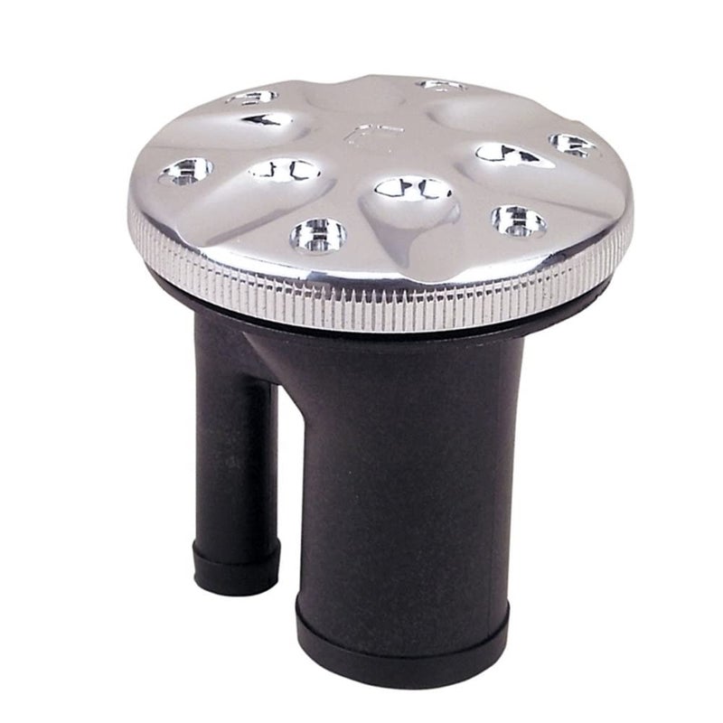 Perko 0591DPGCHR Vented Fill with Straight Neck for 1-1/2" Hose - Gas-Marked Chrome Cap - Image 4