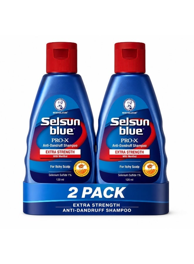 سلسن بلو شامبو Selsun Blue Extra Strength ضد القشرة 120 مل × 2 للعناية بفروة الرأس والحكة - Image 1