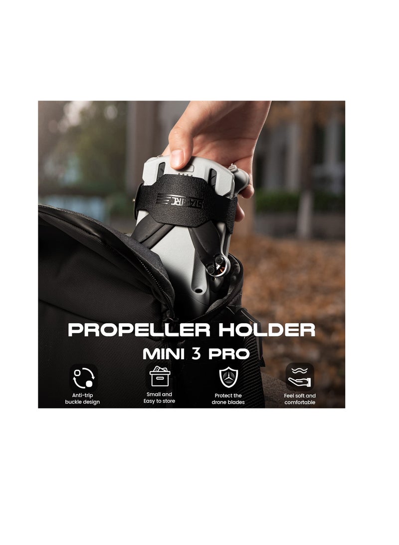Barakah Fit for Mini 3 Pro Propeller Holder Strap for Drone Accessories Propeller Holder Strap for DJI Mini 3 Pro Drone Wing Fixed Fixator Props Blade Stabilizer Protection Guard Accessory - Image 2