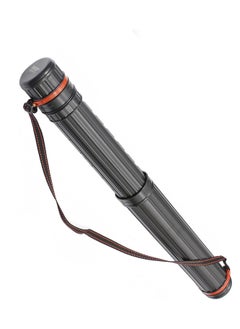 VViViD Black Plastic 17.5” x 2.5” Diameter Telescoping Document and Poster Storage Transit Tube w/Nylon Carrying Strap (1 Pack)  - Image 1