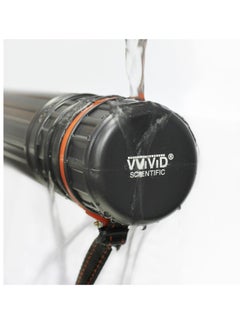 VViViD Black Plastic 17.5” x 2.5” Diameter Telescoping Document and Poster Storage Transit Tube w/Nylon Carrying Strap (1 Pack)  - Image 2