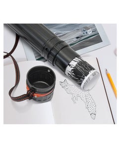 VViViD Black Plastic 17.5” x 2.5” Diameter Telescoping Document and Poster Storage Transit Tube w/Nylon Carrying Strap (1 Pack)  - Image 4