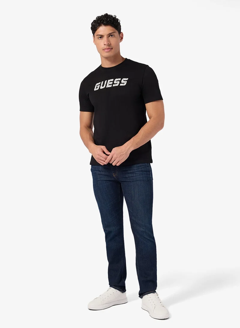 GUESS  Maska Crew Neck Short Sleeve T-Shirt for Men | Best Price UAE