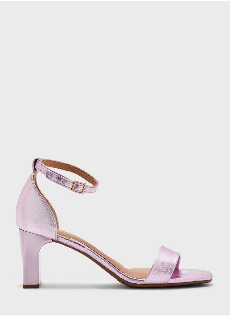 Beira Rio - Multi Strap Mid Heel Sandals - Image 1