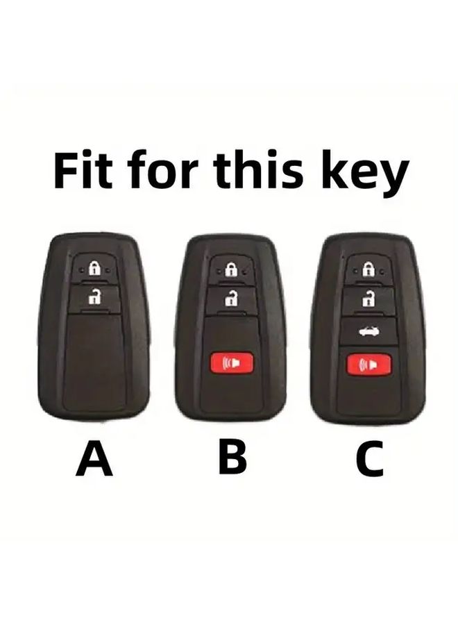 Red 2 Buttons Silicone Car Key Case Cover For Toyota Prius Intelligent Key - Image 3