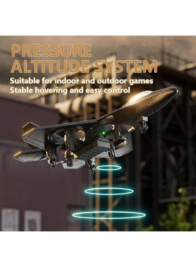 MUNTAQI Aeroplane 2.4GHz Remote Controlled Aeroplane L0712 Quadcopter Floating Fighter Plane RC Aeroplane RTF for Beginners, Children and Adults, APlane Toy with Coloured Lights USB Charging - Image 4