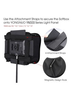 NIBEMINENT Air LED Video Foldable Light Studio Softbox Diffuser For Yongnuo YN300/YN300II/YN300III/YN300 Black/White  - Image 5