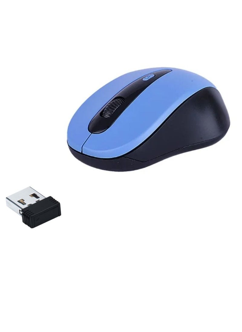 Enet Wireless Connectivity Mouse 2.4 GHz With USB Black/Blue  - Image 1