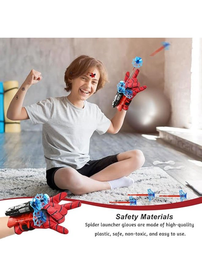 Generic Pack of 2 Launcher Gloves, Spider Launcher Gloves, Spider Launcher, Kids Spider Hero Gloves, Spiderman Web Shooter, Wrist Toy Set, Cosplay Glove Launcher  - Image 3