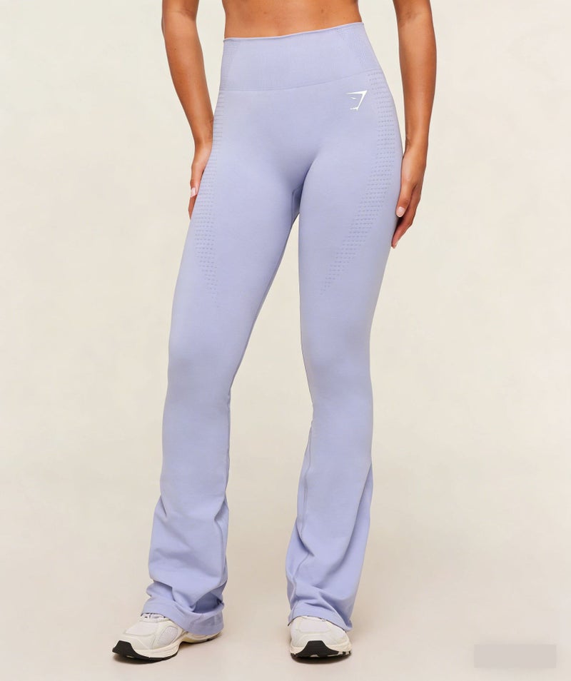 Gymshark Vital Soft Flared Leggings - Shark Print Workout Pants for Women