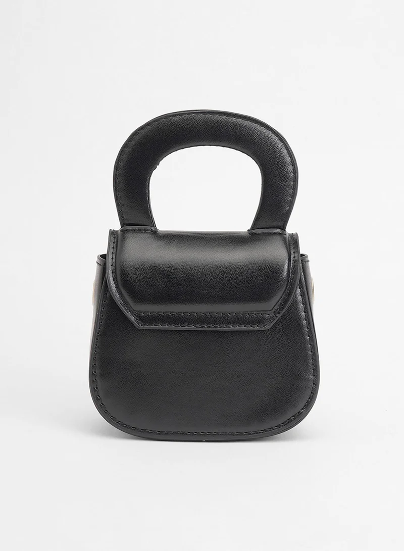 Haute Sauce The Micro Pillow Heart Sling Bag - Onyx Black