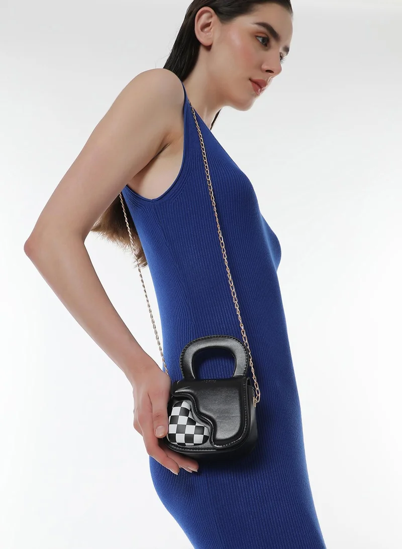 Haute Sauce The Micro Pillow Heart Sling Bag - Onyx Black
