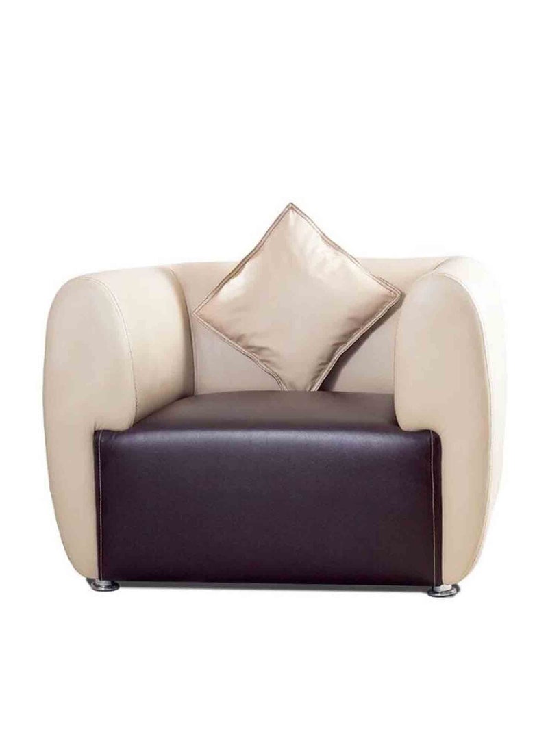 كرسي كنبة اسود&بيج