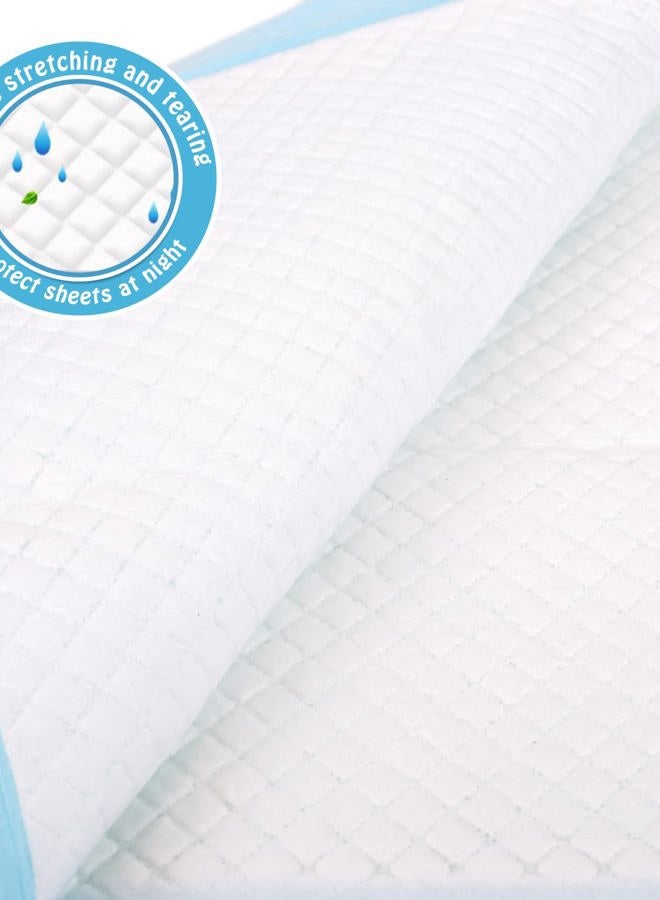 Brosive Small Disposable Bed Pads, 18" x 24", 30 Packs, Leak-Proof, Breathable, High Absorbency, For Children & Pets, White - Image 2
