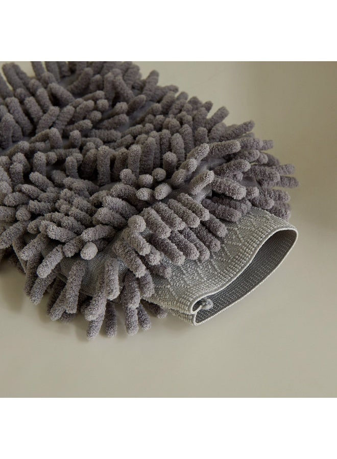 Home Box Alina Cleaning Mitt - Grey - 23x17 cm - Image 2