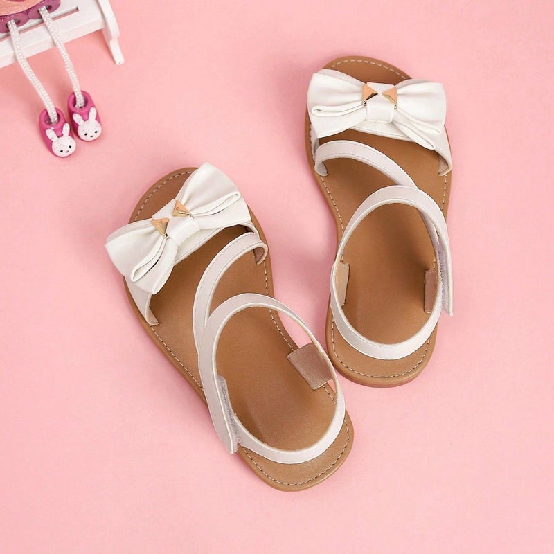 Export Children'S Sandals Bow Versatile Foreign Style Kidsren'S Flats Open-Toe Beach Sandals - Image 4