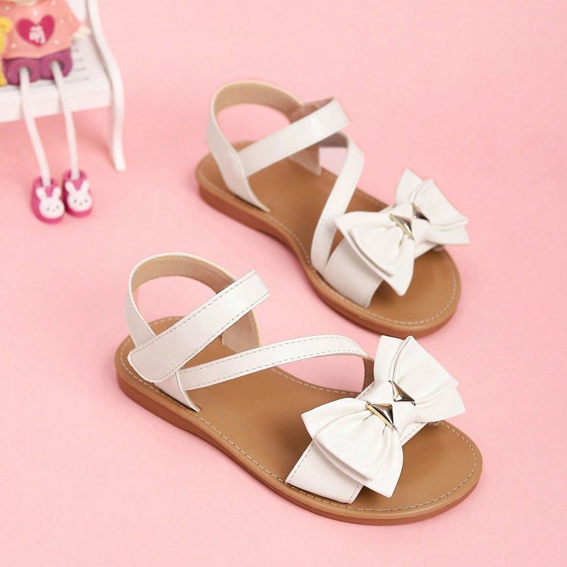 Export Children'S Sandals Bow Versatile Foreign Style Kidsren'S Flats Open-Toe Beach Sandals - Image 3