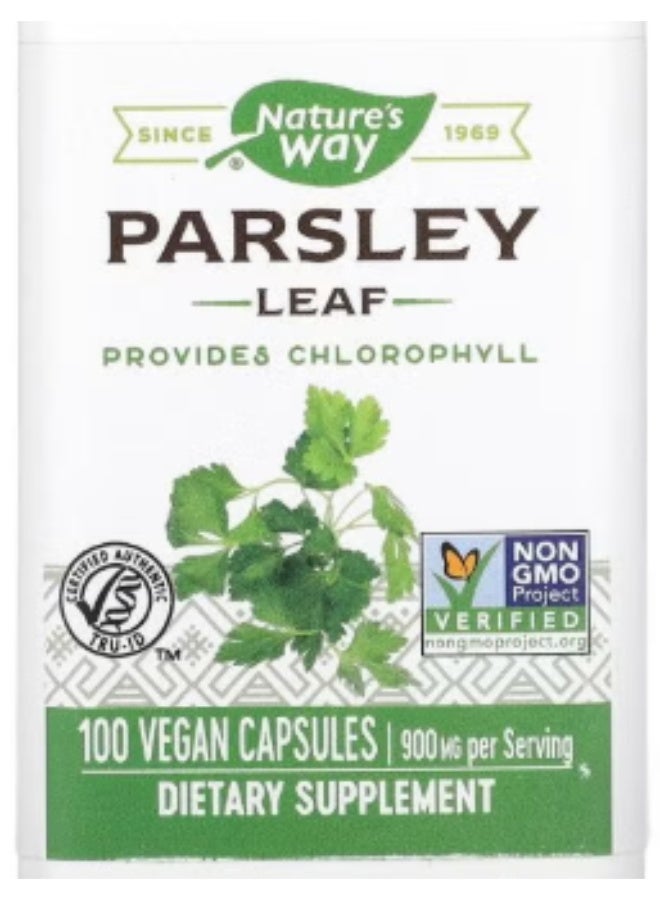 Natures Nature's Way parshley leaf prvides chlorophyl 100 vegan capsules - Image 2